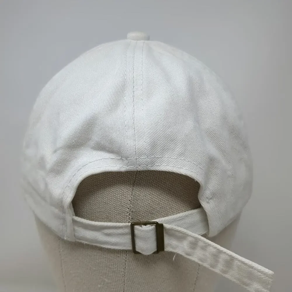 David and Young Baseball Cap White One Size Game Day Embroidery Adjustable Hat